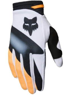 Rękawice cross Fox 180 Noble czarno-biało-pomarańczowe