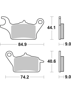 Klocki hamulcowe Brembo Genuine CC Yamaha Tricity 125 (14-24)/ 300 (20-) [na przód, kpl. na 1 tarczę]