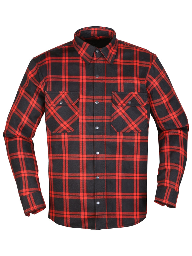 Koszula motocyklowa Modeka Colden czarno-czerwona