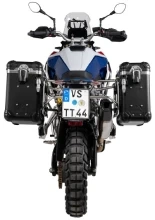 Zestaw: kufry boczne czarne "And-Black" Zega Evo + stelaże srebrne Touratech BMW F 900 GS (24-) [poj.: 31+38l]