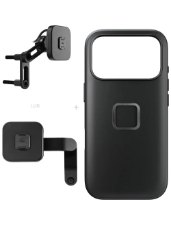 Zestaw na motocykl: etui Peak Design Mobile Everyday Clarino Case iPhone 17 Pro z mocowaniem motocykla