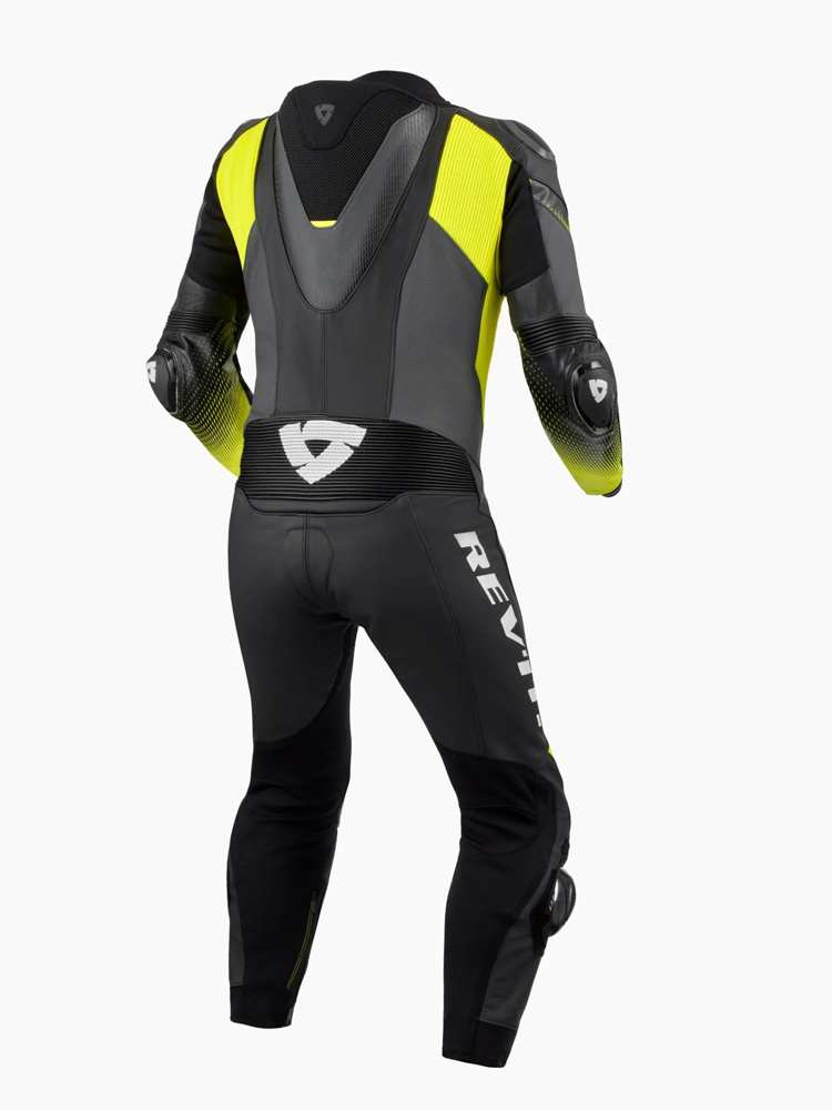 Kombinezon motocyklowy jednoczęściowy REV’IT! Control czarno-fluo żółty