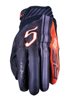 Rękawice motocyklowe Five RS3 Evo Graphics Sport 5 czarno-czerwone