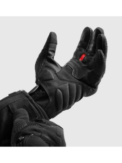 Rękawice motocyklowe letnie Rebelhorn Core czarno-czerwone