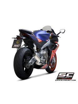 Pełny układ wydechowy 2-1 SC-Project CR-T Aprilia RS 660 (20-) tytan