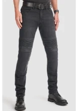 Jeansy motocyklowe Pando Moto Karl Devil AAA czarne