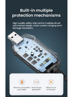 Ładowarka mini LOBOO C20 Pro do akumulatorów 12V, USB