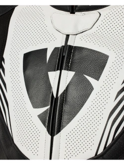 Kurtka motocyklowa skórzana REV’IT! Argon 3 czarno-biała