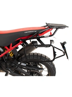 Zestaw: stelaż Smartrack z kufrem centralnym czarno-srebrnym Hepco&Becker Xcore Ducati DesertX (22-)