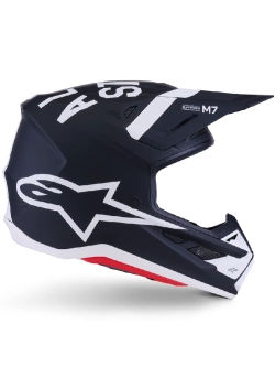 Kask enduro Alpinestars SM7 Dasher czarno-biały matowy