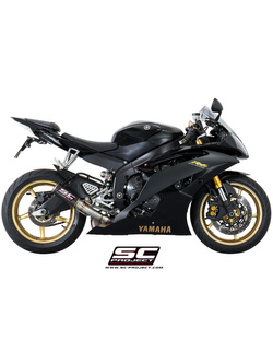 Tłumik SC-Project CR-T Carbon / Titanium (Slip-on, Wysoka pozycja) - Yamaha YZF R6 [06-16]