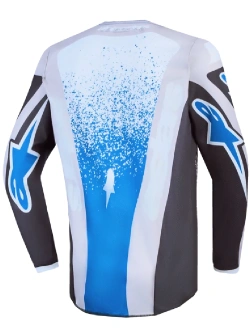 Bluza cross dziecięca Alpinestars MX Fluid Drag szaro-niebieska