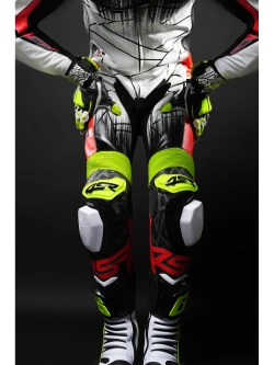 Kombinezon motocyklowy jednoczęściowy 4SR Racing Ultra Light Matrix AR biało-czarno-czerwony