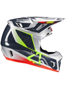 Kask enduro Leatt Moto 7.5 V25 Steel z goglami czarno-szaro-zielony
