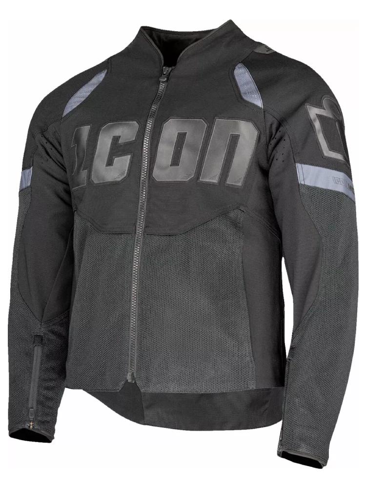 Kurtka motocyklowa tekstylna Icon Contra3 czarno-szara