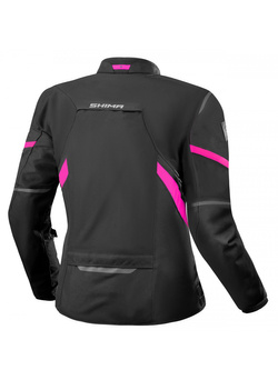 Kurtka motocyklowa damska tekstylna Shima Rush 2.0 czarno-różowa
