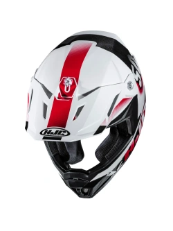 Kask dziecięcy enduro HJC Y50 Dash biało-czarno-czerwony