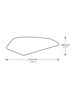 Tankpady boczne Onedesign do BMW R 1200 RS (14-18) przezroczyste