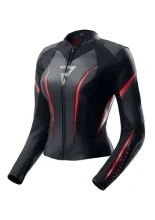 Kurtka motocyklowa damska skórzana Rebelhorn Diva ST czarno-czerwono-biała