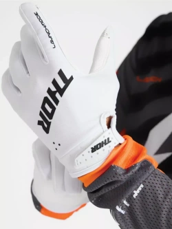 Rękawice cross Thor Launchmode białe