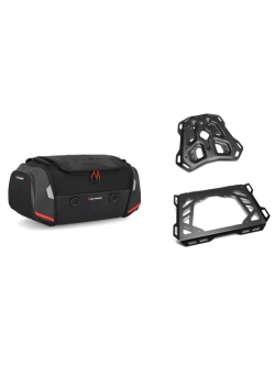 Zestaw: torba na tył Rackpack + stelaż Adventure-Rack SW-Motech CF Moto 450MT (23-)/ 800 MT-X (24-) [poj.: 32,0-42,0 l]