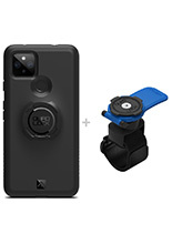 Zestaw: etui na telefon Google Pixel 4a + uchwyt Quad Lock montowany za pomocą paska z szybkozłączką