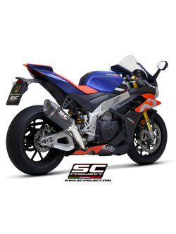 Tłumik SC-Project SC1-R, Titanium / Carbon - Aprilia RSV 4 [21-22] 