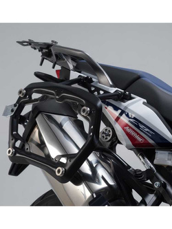 Zestaw: kufry boczne DUSC M/L + stelaże PRO SW-MOTECH do motocykla Honda CRF1000L Africa Twin (15-17) [pojemność 41/33 l]
