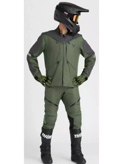 Kurtka enduro Thor Terrain zielono-szara