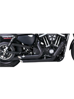Pełny układ wydechowy Vance & Hines Shortshots Staggered do wybranych modeli Harleya Davidsona Czarny Mat