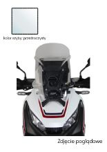 Szyba do skutera MRA Touring "TM" Honda X-ADV 750 (17-20) przeźroczysta