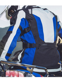 Kurtka motocyklowa tekstylna Spidi Outlander czarno-szaro-niebieska