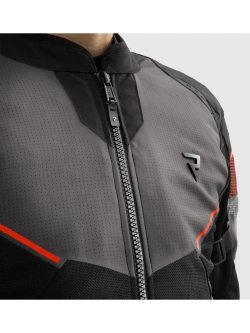 Kurtka motocyklowa tekstylna Rebelhorn Hiflow V czarno-szaro-czerwona