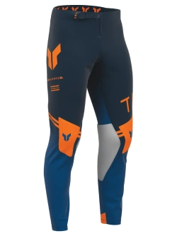 Spodnie cross Thor Sportmode Carbon granatowo-pomarańczowe