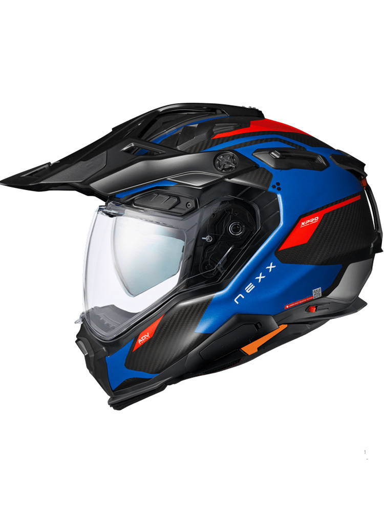Kask adventure Nexx X.Wed 3 Keyo czarno-niebiesko-czerwony matowy