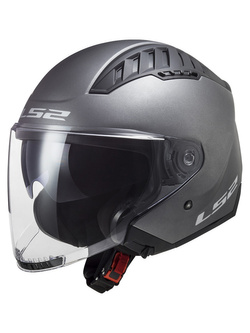 Kask otwarty LS2 OF600 Copter II Solid titanium matowy
