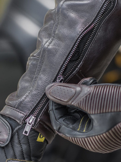 Kurtka motocyklowa skórzana Shima Blake brązowa