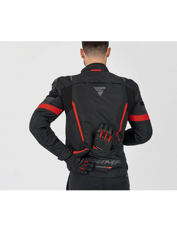 Kurtka motocyklowa tekstylna Shima Solid 2.0 czarno-czerwona