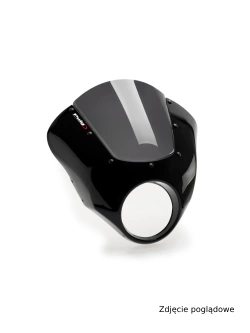 Półowiewka motocyklowa sportowa PUIG Dark Night Triumph Bonnevile Speedmaster (18-) mocno przyciemniana matowa