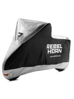 Pokrowiec na motocykl Rebelhorn Shelter czarno-srebrny