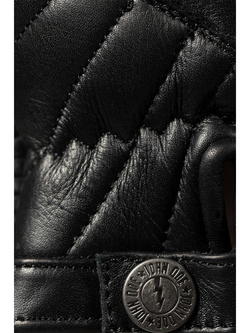 Rękawice motocyklowe skórzane John Doe Durango czarno-szare