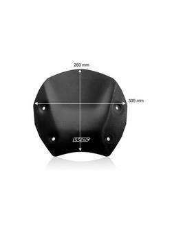 Szyba motocyklowa WRS Sport do BMW R 1300 GS (23-)/ Adventure (24-) czarna matowa