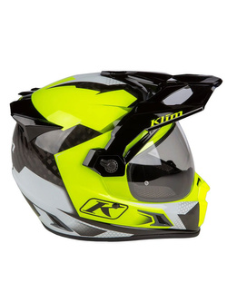 Kask integralny Klim Krios PRO Karbon czarno-fluo żółty
