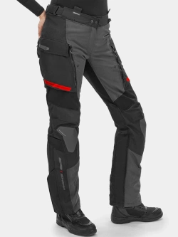 Spodnie motocyklowe damskie tekstylne Shima Dune czarno-czerwone