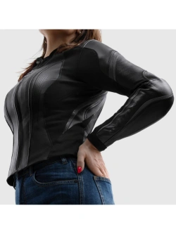 Kurtka motocyklowa damska skórzana Rebelhorn Diva ST czarna