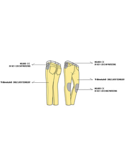 Jeansy motocyklowe PMJ Russel 