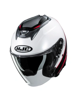Kask otwarty HJC i31 Taro biało-czarno-czerwony