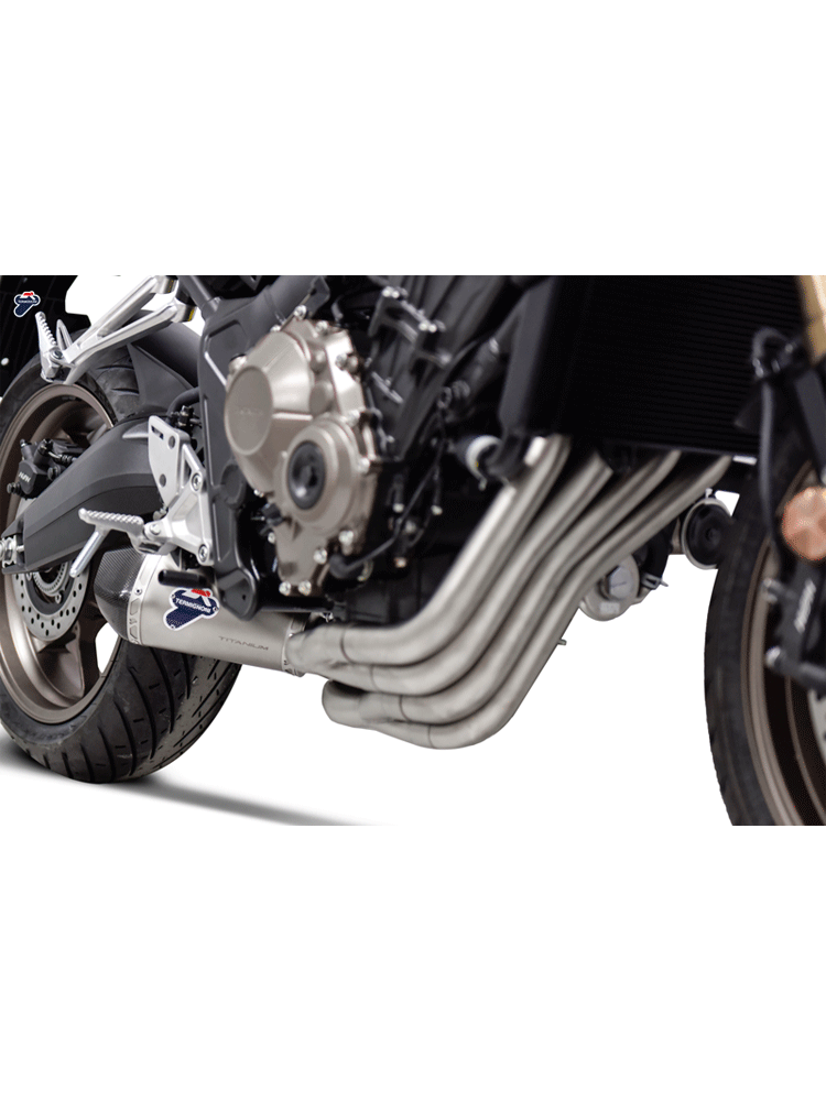 Kompletny układ wydechowy Termignoni Slip-On Conical stal nierdzewna, tytan + kolektor do Honda CB650 R (19-20)