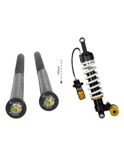 Zestaw: Amortyzator motocyklowy obniżający wysokość motocykla Touratech Extreme2 + kartridże BMW R12 G/ S (25-) [-30 mm]