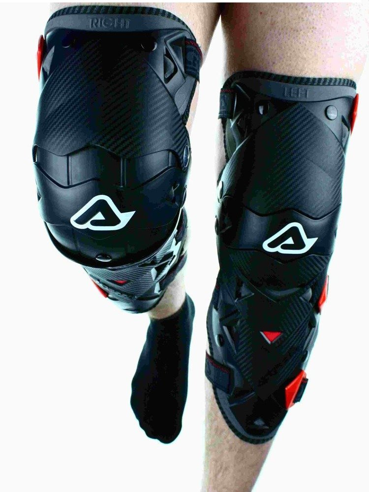 Nakolanniki motocyklowe Acerbis Impact Evo 3.0 czarno-czerwone